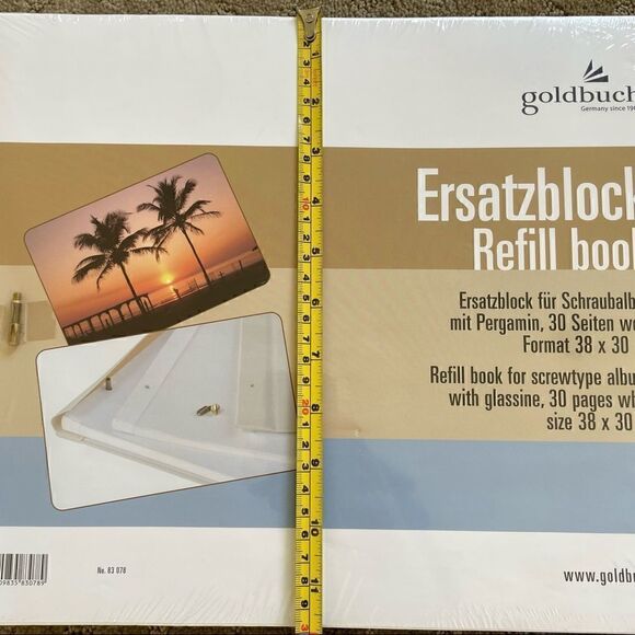 Goldbuch Refill Pad for Screw Type Albums with Glassine Cover NWT - Picture 8 of 9